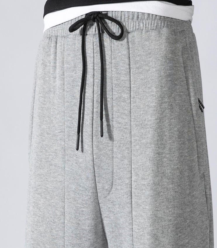 Men's Fleece Slim Trackpant Sport Joggers w Zipped Pockets Gym Casucal Trousers, Dark Grey, L 13