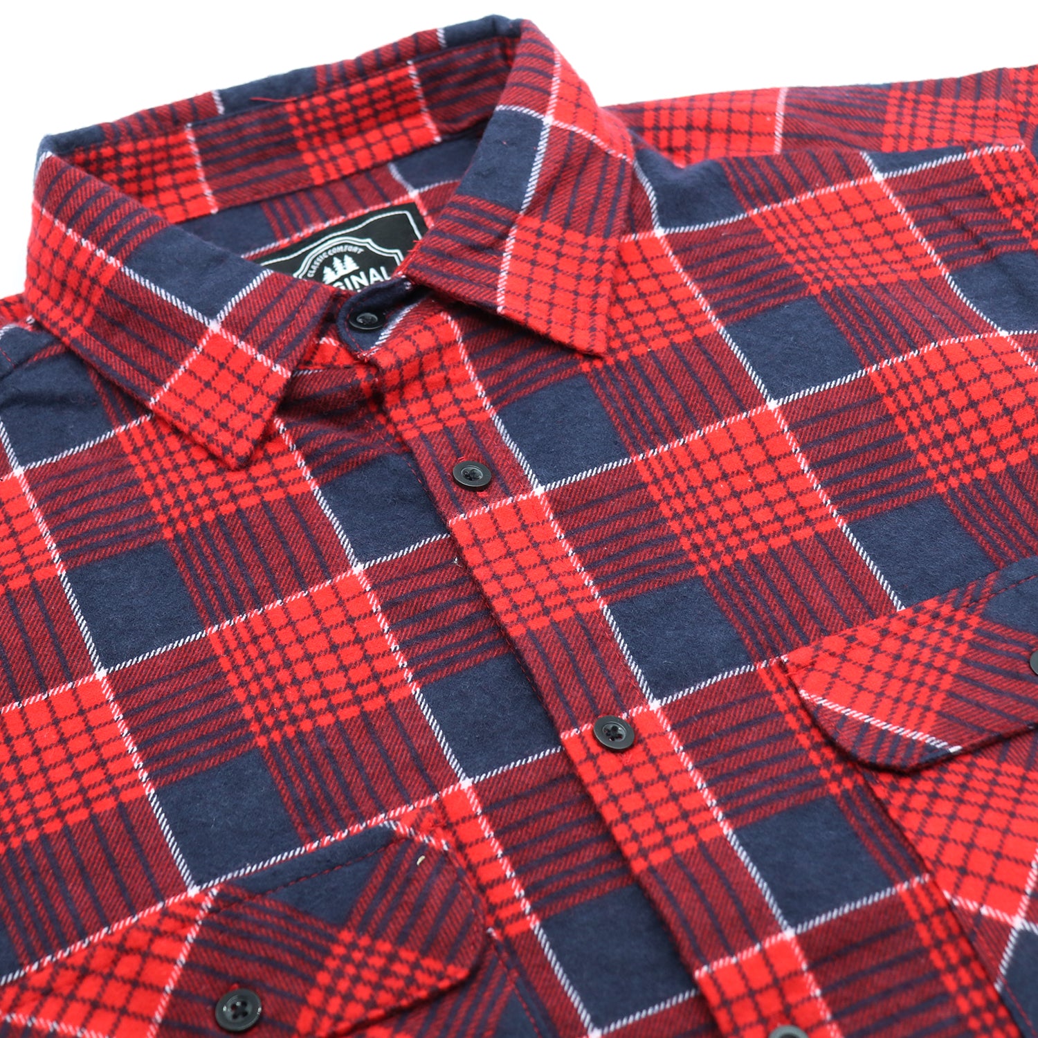 Men's 100% Cotton Flannelette Shirt Long Sleeve Plaid Check Flannel w Pockets, Crimson Tide Plaid, 3XL 3