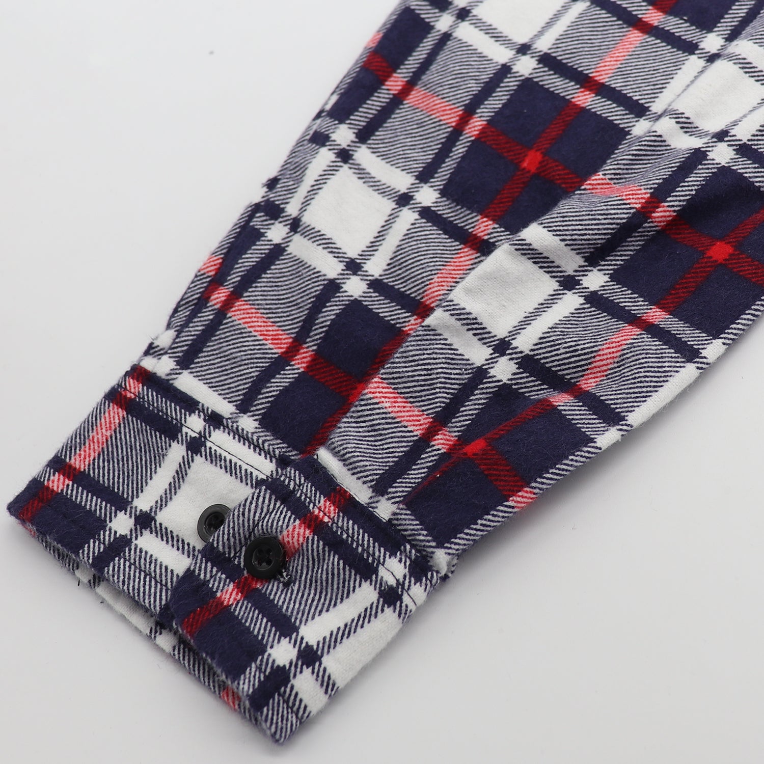 Men's 100% Cotton Flannelette Shirt Long Sleeve Plaid Check Flannel w Pockets, Snowfall Navy Plaid, 2XL 6