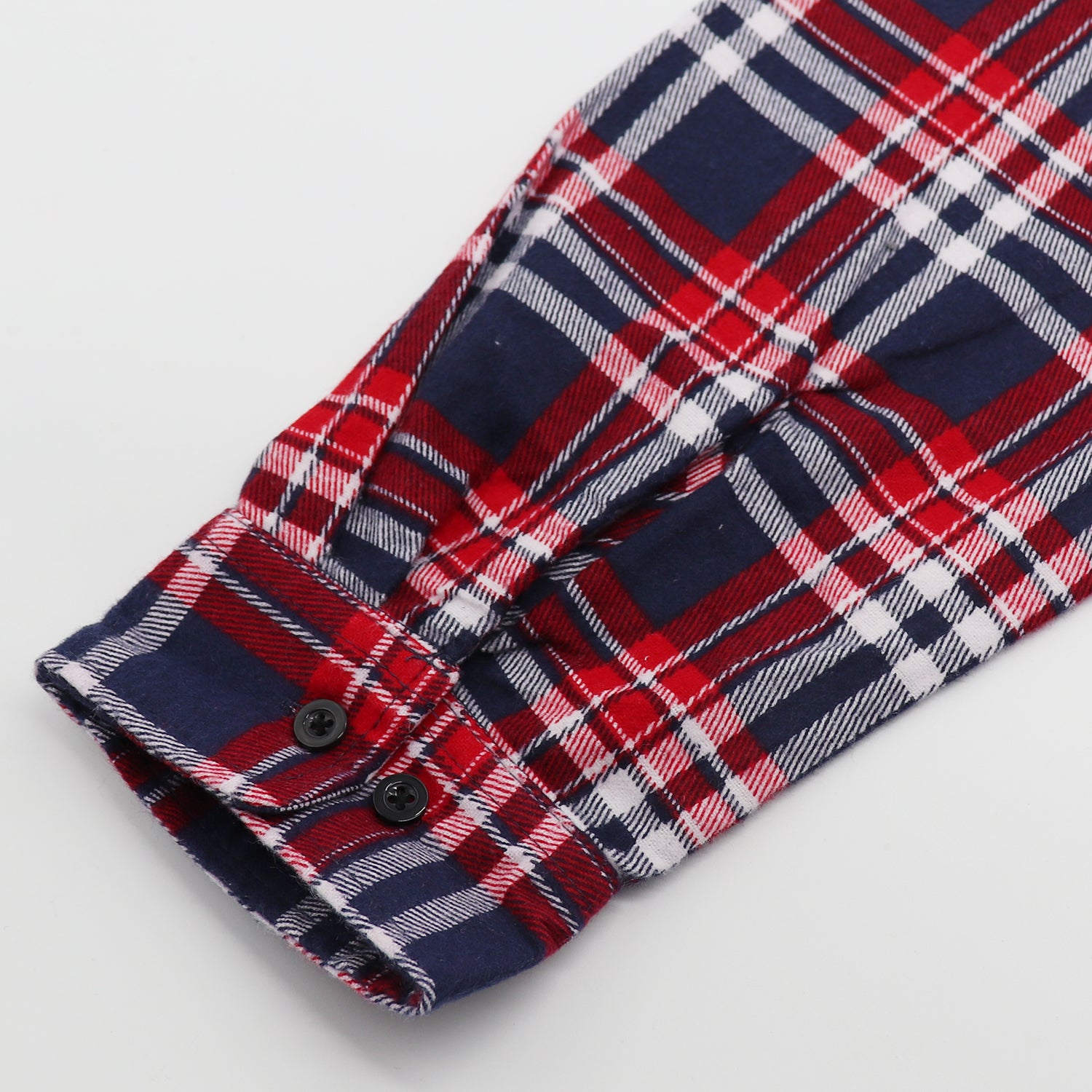 Men's 100% Cotton Flannelette Shirt Long Sleeve Plaid Check Flannel w Pockets, Heritage Red Plaid, L 6
