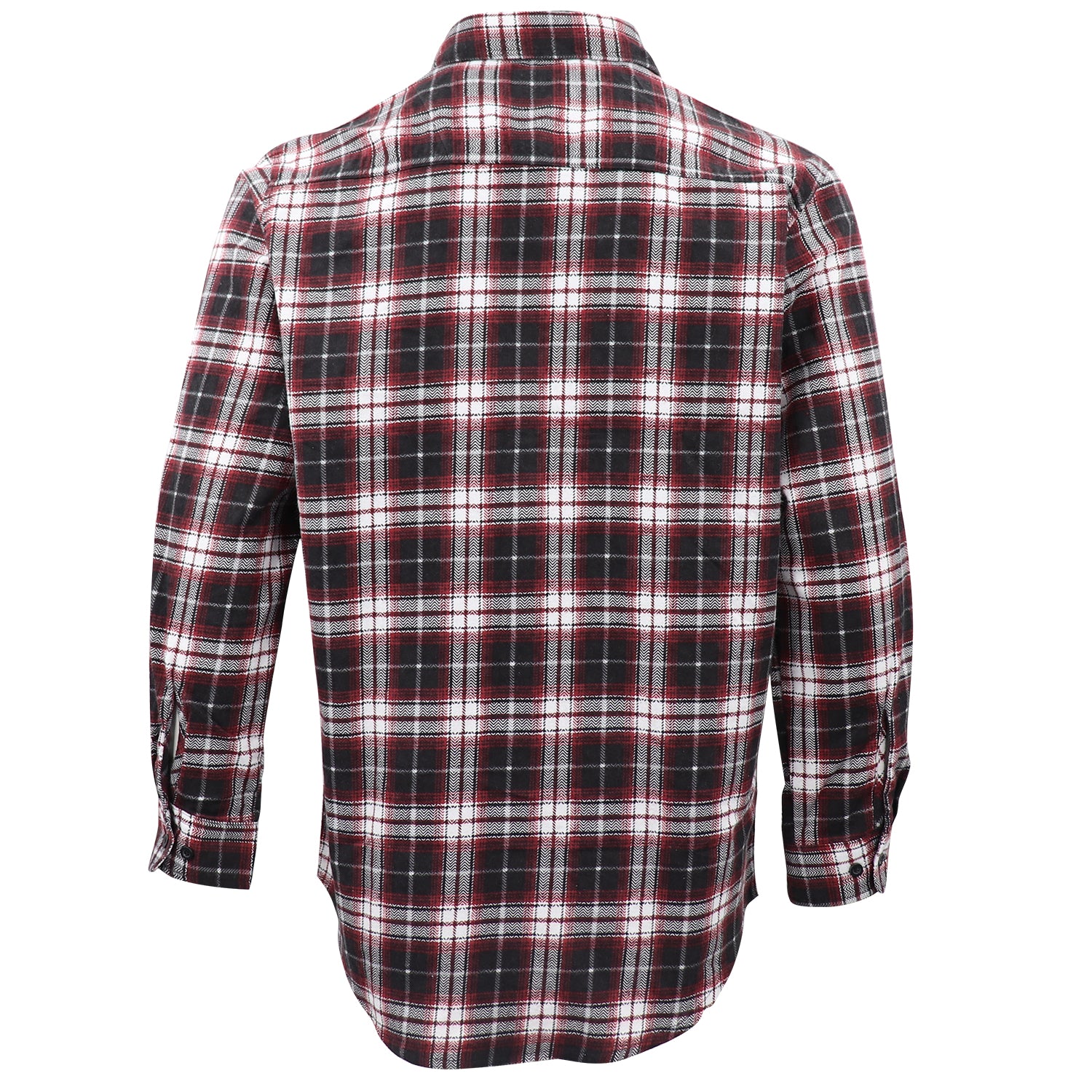 Men's 100% Cotton Flannelette Shirt Long Sleeve Plaid Check Flannel w Pockets, Vintage Ash Plaid, M 3