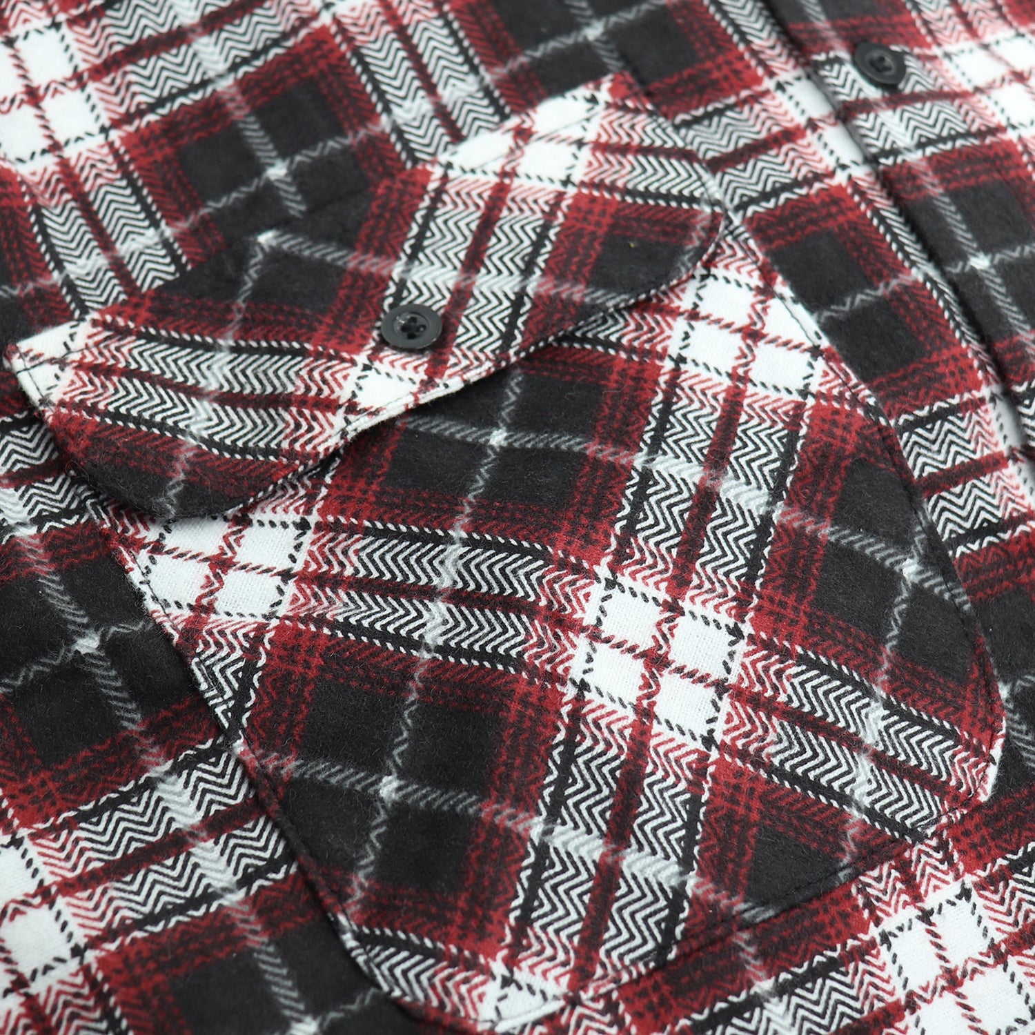 Men's 100% Cotton Flannelette Shirt Long Sleeve Plaid Check Flannel w Pockets, Vintage Ash Plaid, M 5