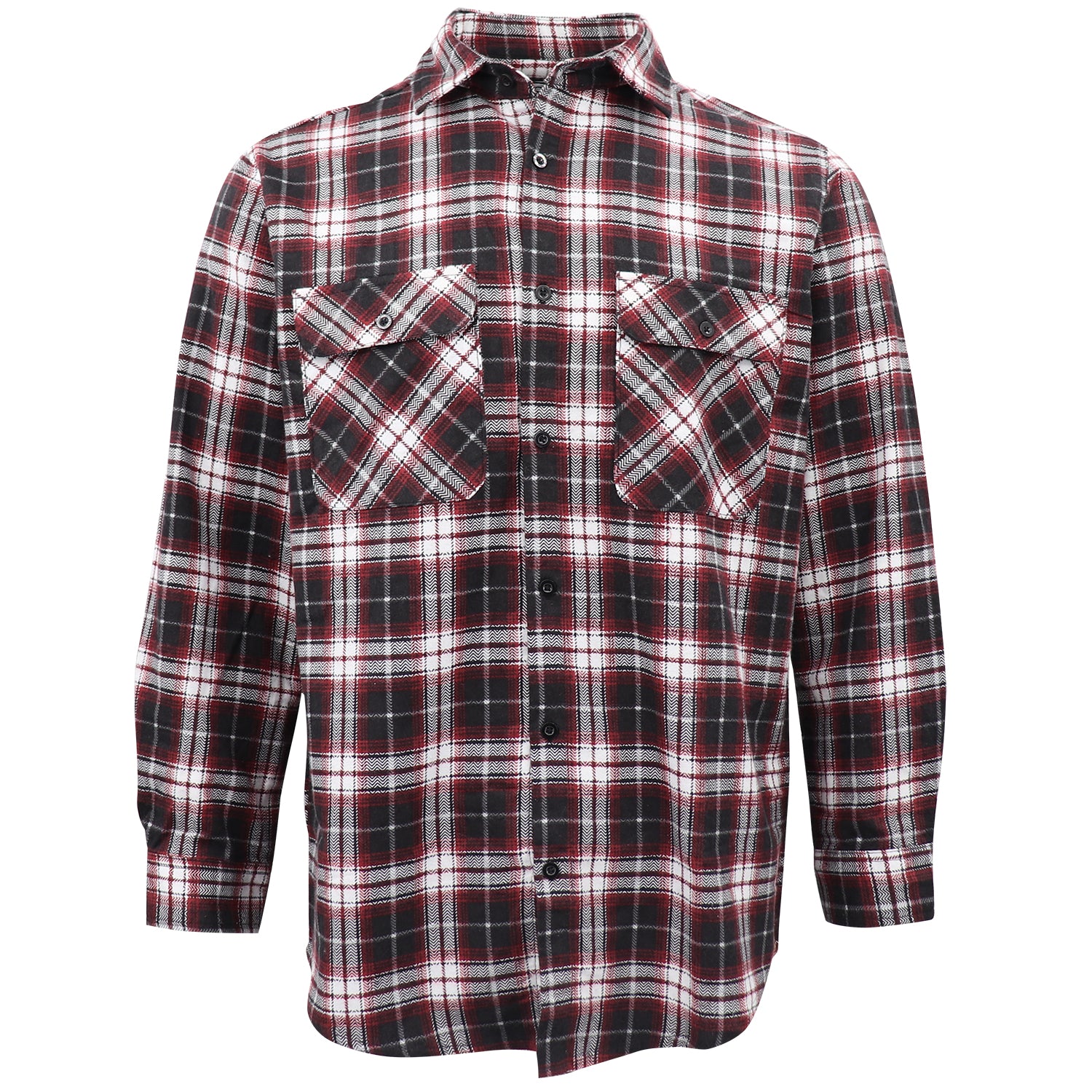 Men's 100% Cotton Flannelette Shirt Long Sleeve Plaid Check Flannel w Pockets, Vintage Ash Plaid, XL