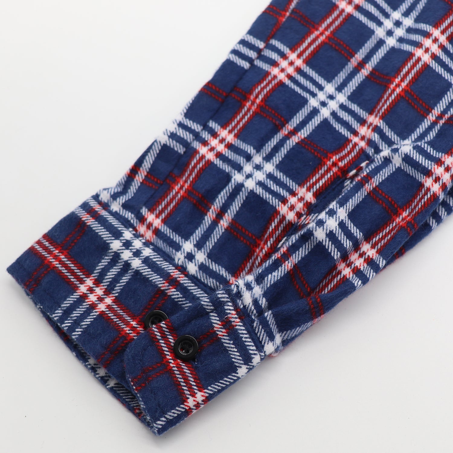 Men's 100% Cotton Flannelette Shirt Long Sleeve Plaid Check Flannel w Pockets, Patriot Blue Plaid, 2XL 6
