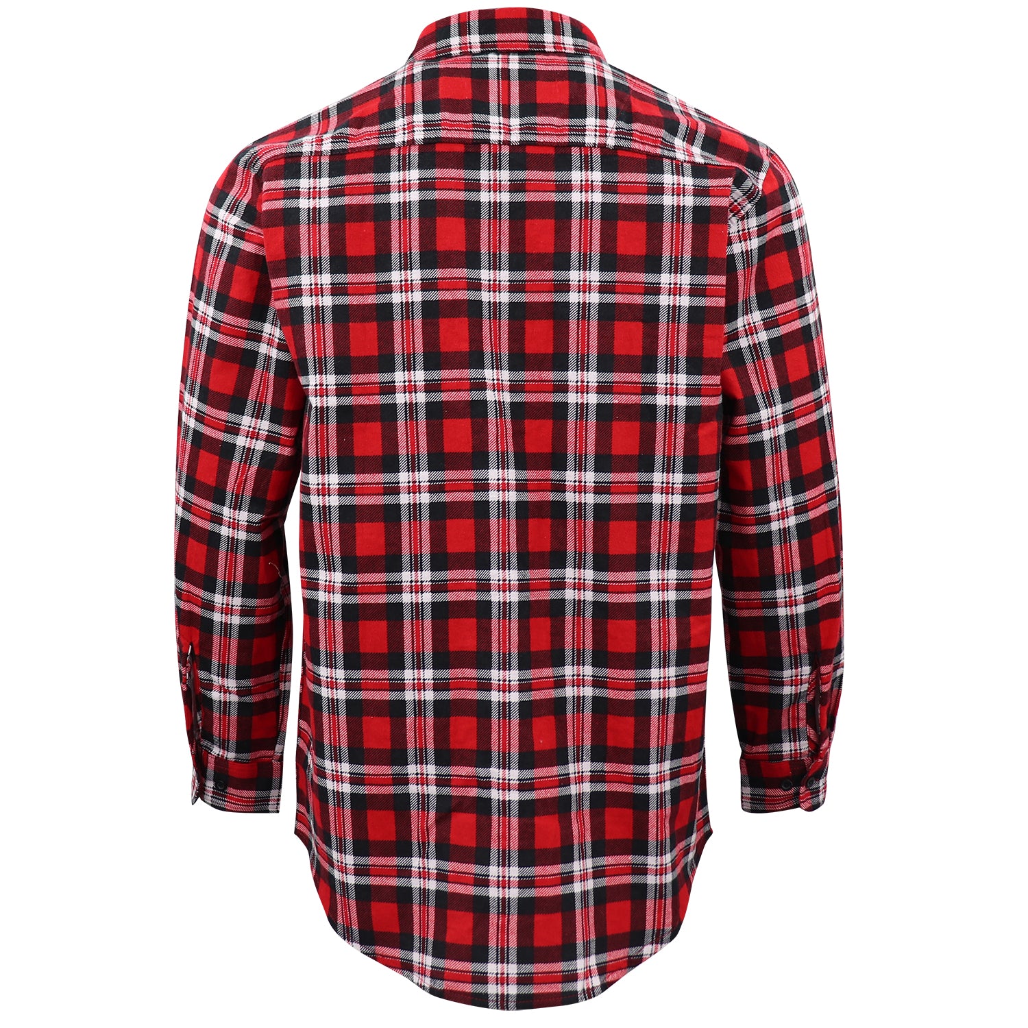 Men's 100% Cotton Flannelette Shirt Long Sleeve Plaid Check Flannel w Pockets, Crimson Knight Plaid, 3XL 3