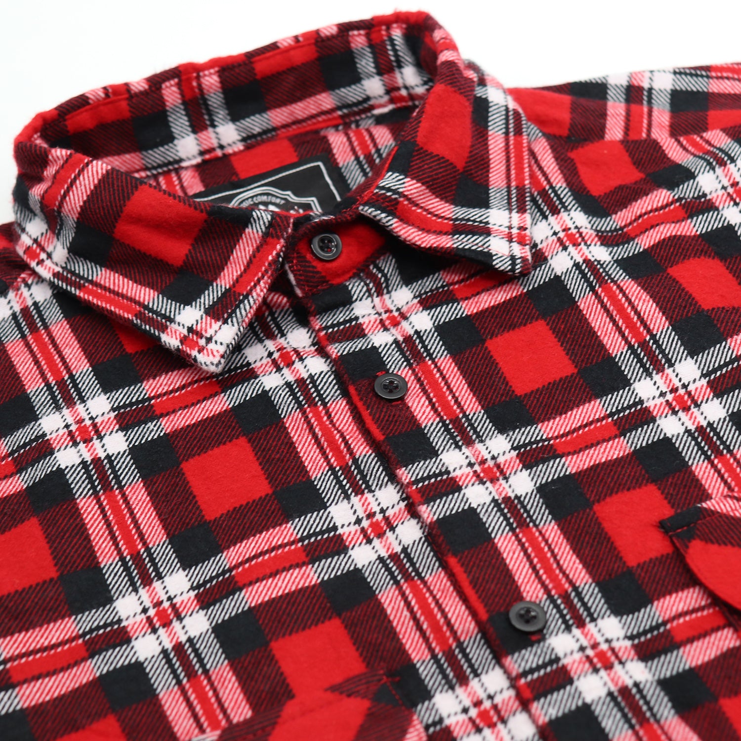 Men's 100% Cotton Flannelette Shirt Long Sleeve Plaid Check Flannel w Pockets, Crimson Knight Plaid, 3XL 4