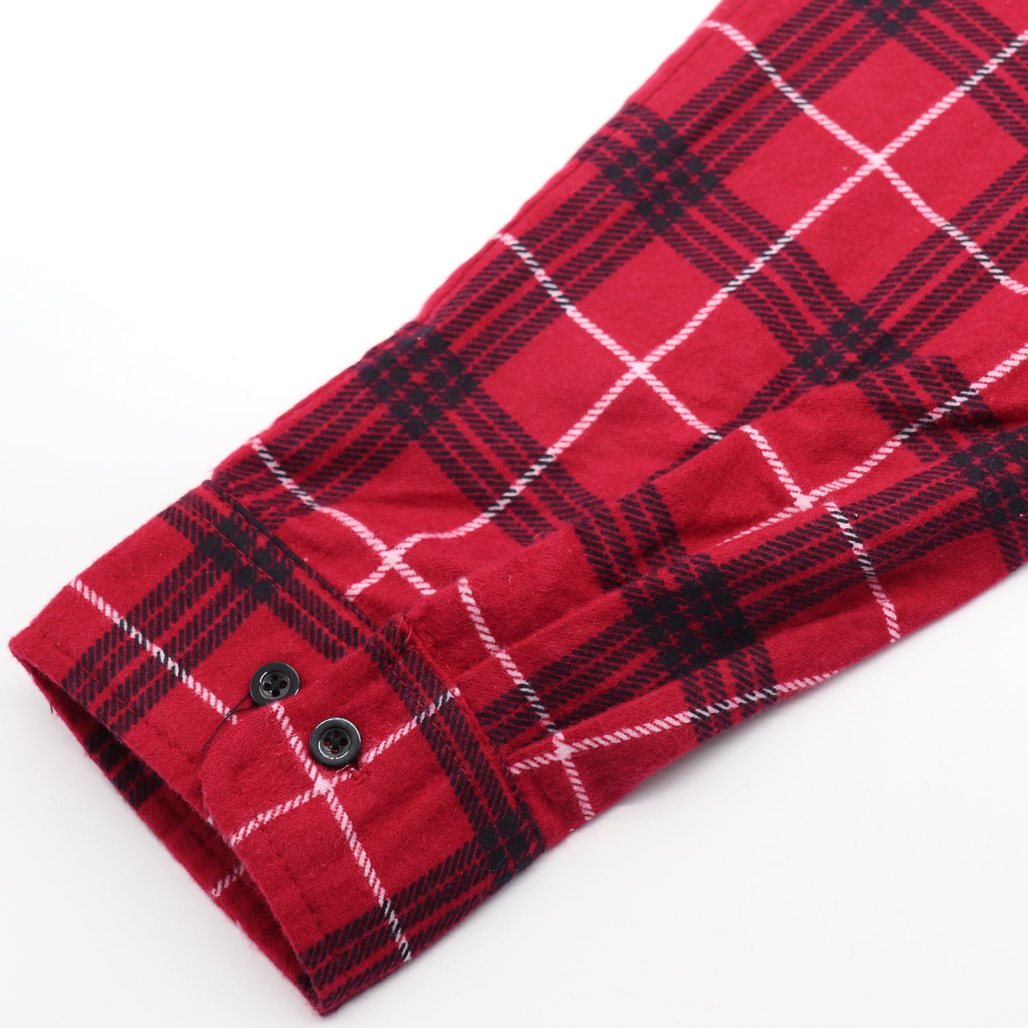 Men's 100% Cotton Flannelette Shirt Long Sleeve Plaid Check Flannel w Pockets, Scarlet Ember Plaid, XL 6