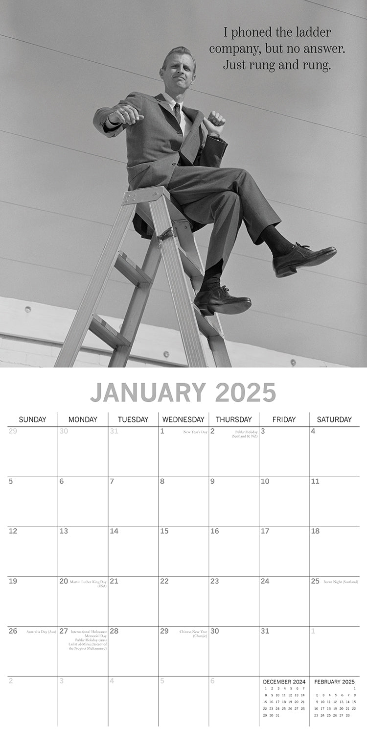 Witty One Liners - 2025 Square Wall Calendar 16 Months Premium Planner New Year 3