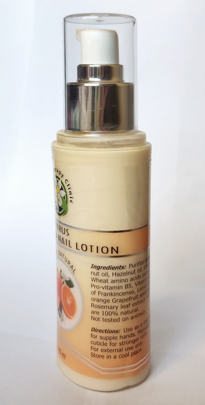 Aromatherapy Clinic Citrus Hand and Nail Lotion 3