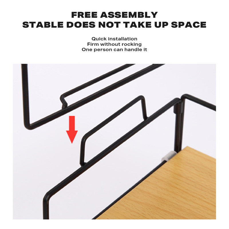 Desktop Storage Rack Bookshelf  Office 3