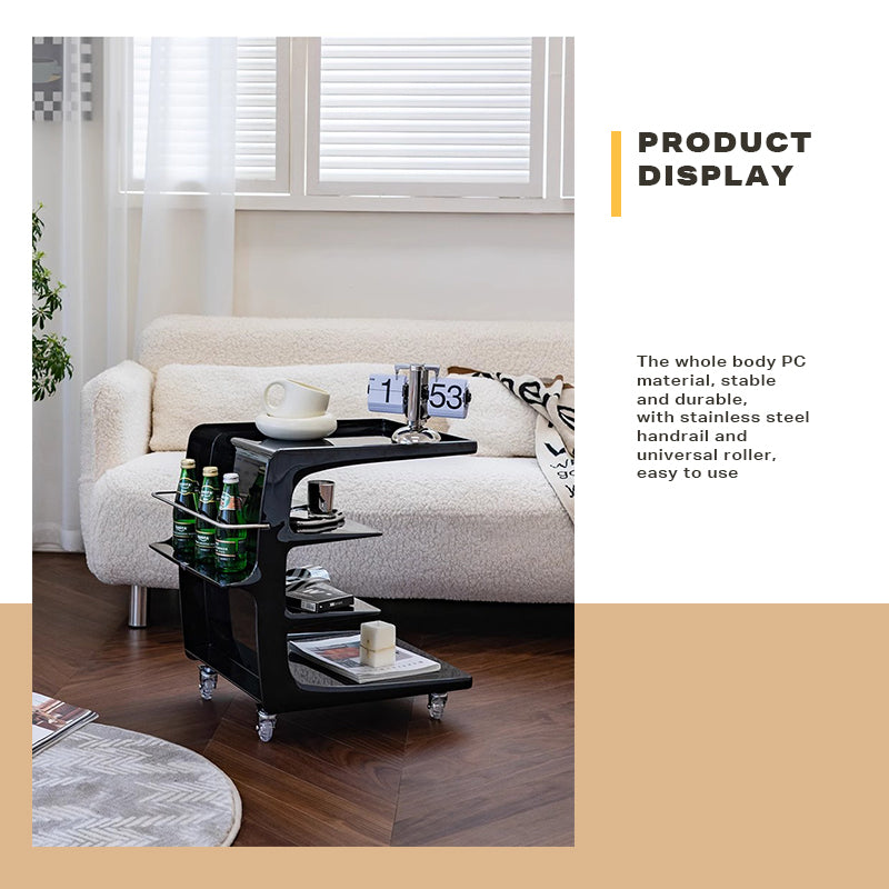 Movable Coffee Table Sofa Side End Table Bedside Modern Furniture 3