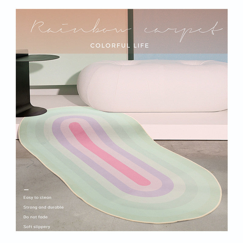 Modern minimalist gradient non-slip carpet rug 4