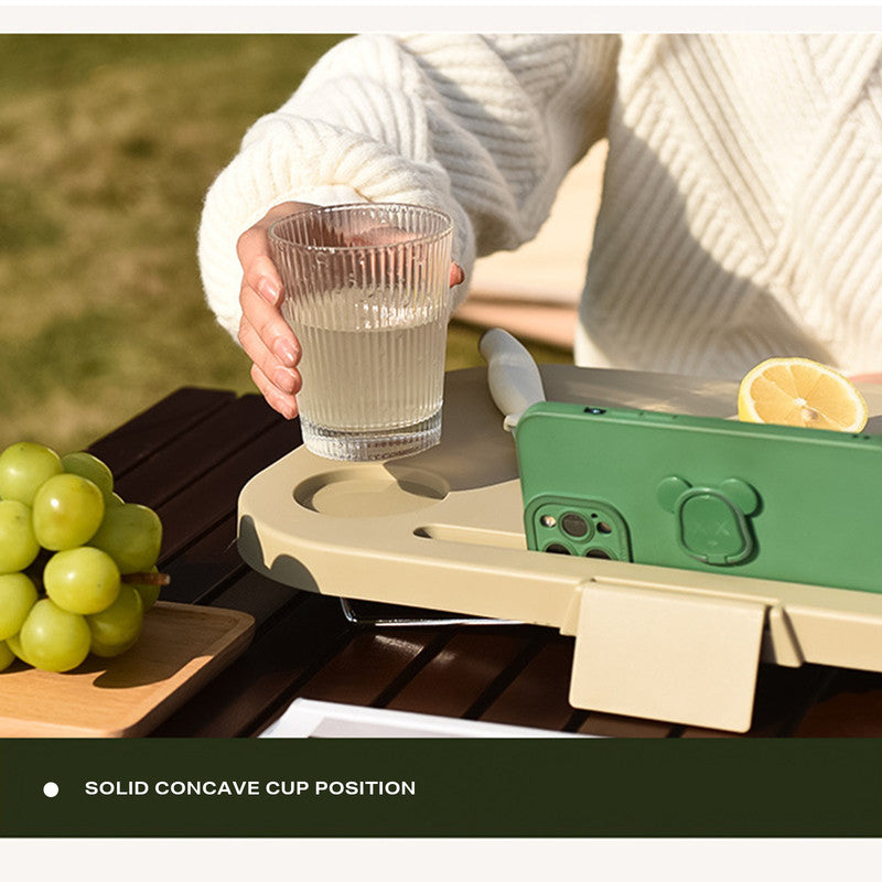 2IN1 Portable Folding Picnic Basket Tour Storage Baskets Outdoor Basket With Lid 7