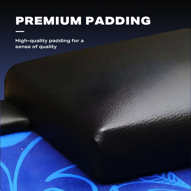 10 Player Foldable Blue Color Poker Table Blackjack Texas Holdem Table with Cup Holders 4