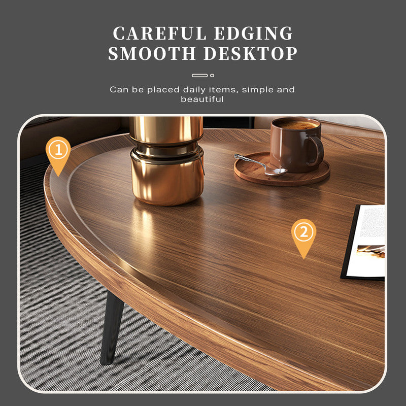 Coffee Table Living Room Accent Oval Table Contemporary Style Leisure Tea Table 8