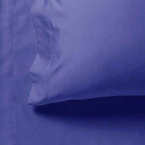 1000TC Ultra Soft Double Size Bed Royal Blue Flat & Fitted Sheet Set 3