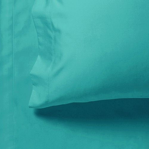1000TC Ultra Soft King Single Size Bed Teal Flat & Fitted Sheet Set 3
