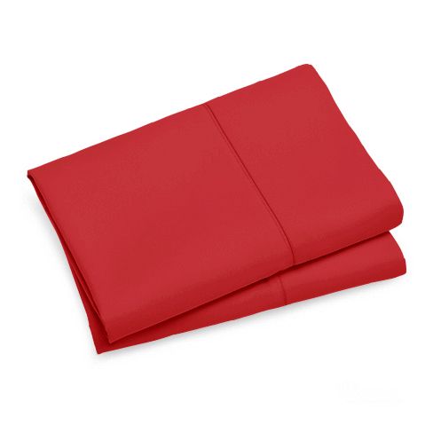 1000TC Premium Ultra Soft King size Pillowcases 2-Pack - Red 3