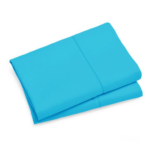 1000TC Premium Ultra Soft King size Pillowcases 2-Pack - Light Blue 3