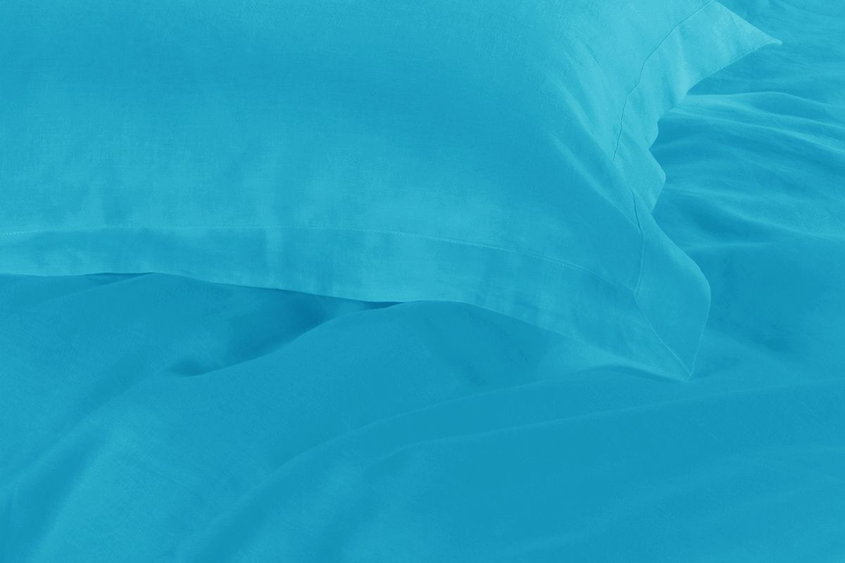 1000TC Tailored King Single Size Light Blue Duvet Quilt Cover Set 3