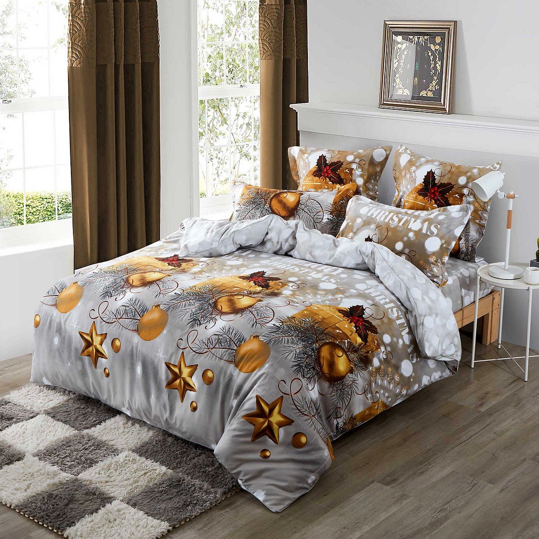 Christmas Gift King Size Quilt/Duvet Cover Set 3
