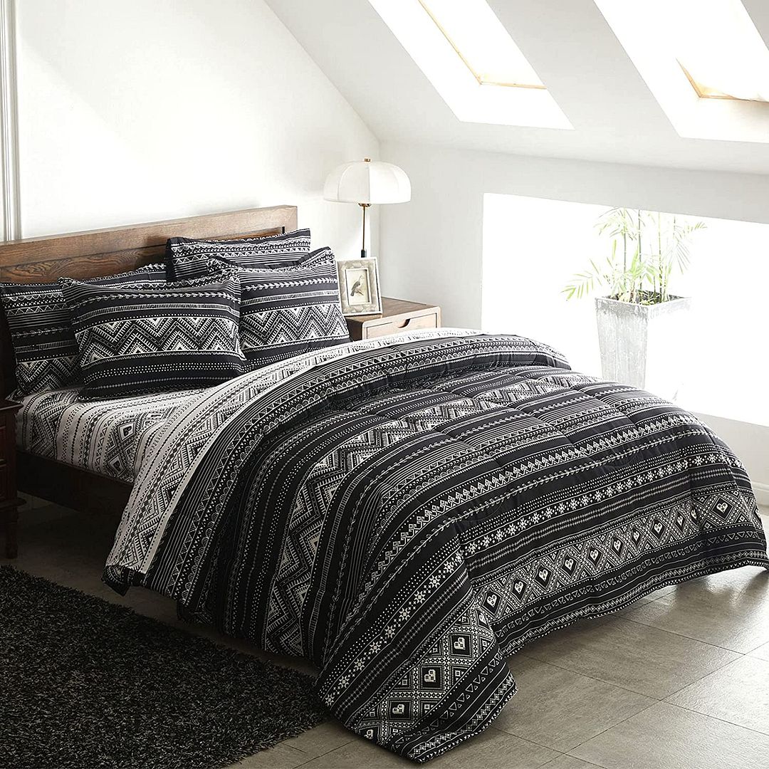 Hugo Reversible Queen Size Duvet Quilt Cover Set 3
