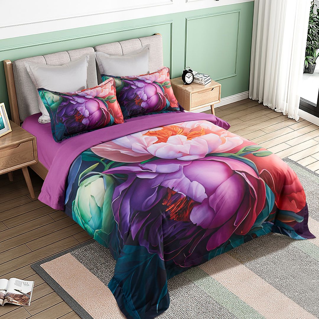 Kaie Floral Quilt Cover Set - King Size 3