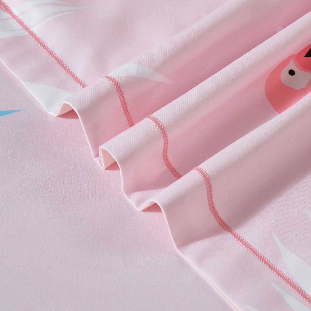 Flamingo Kids Quilt Cover Set - King Single Size 5