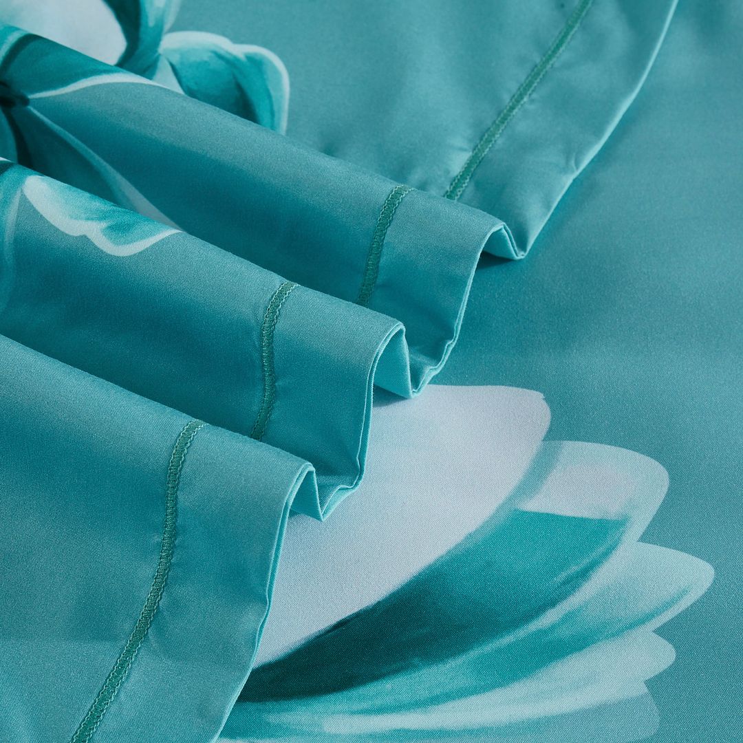 Butterfly Green Quilt Cover Set - Queen Size 5