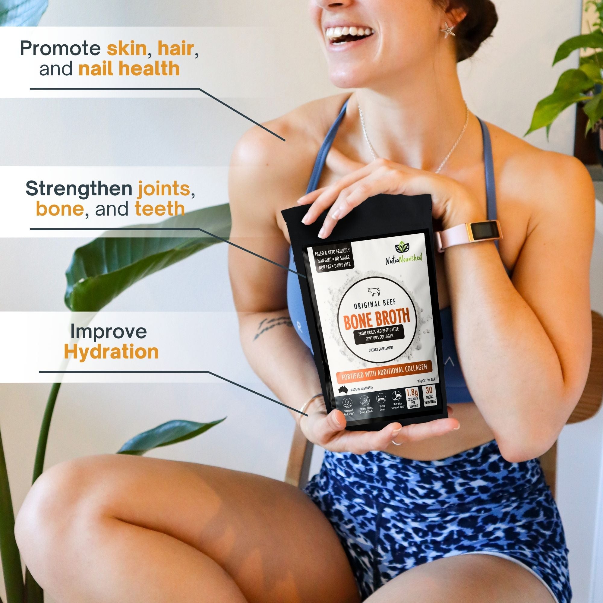 Bone Broth Beef - Premium Grass Fed from AU/NZ 90g 4