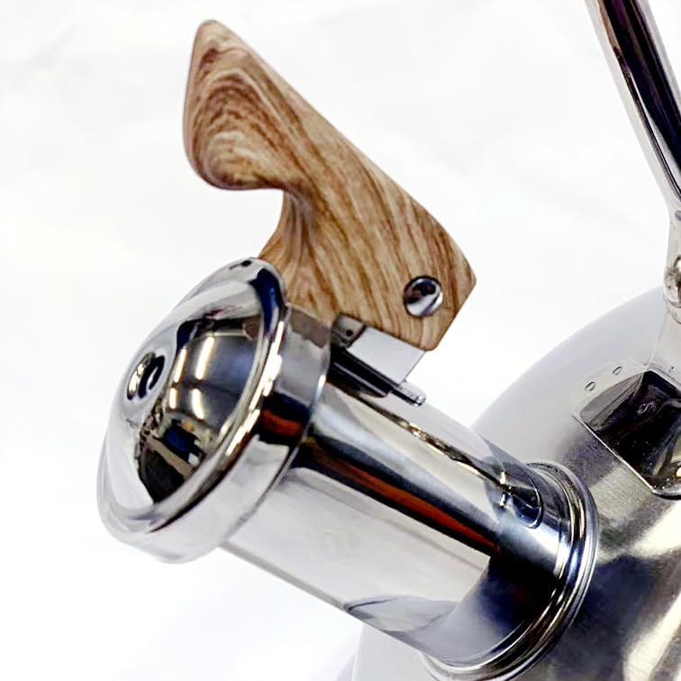 2.8L Whistling Kettle Stainless Steel Foldable Handle Camping Home Office Silver 4