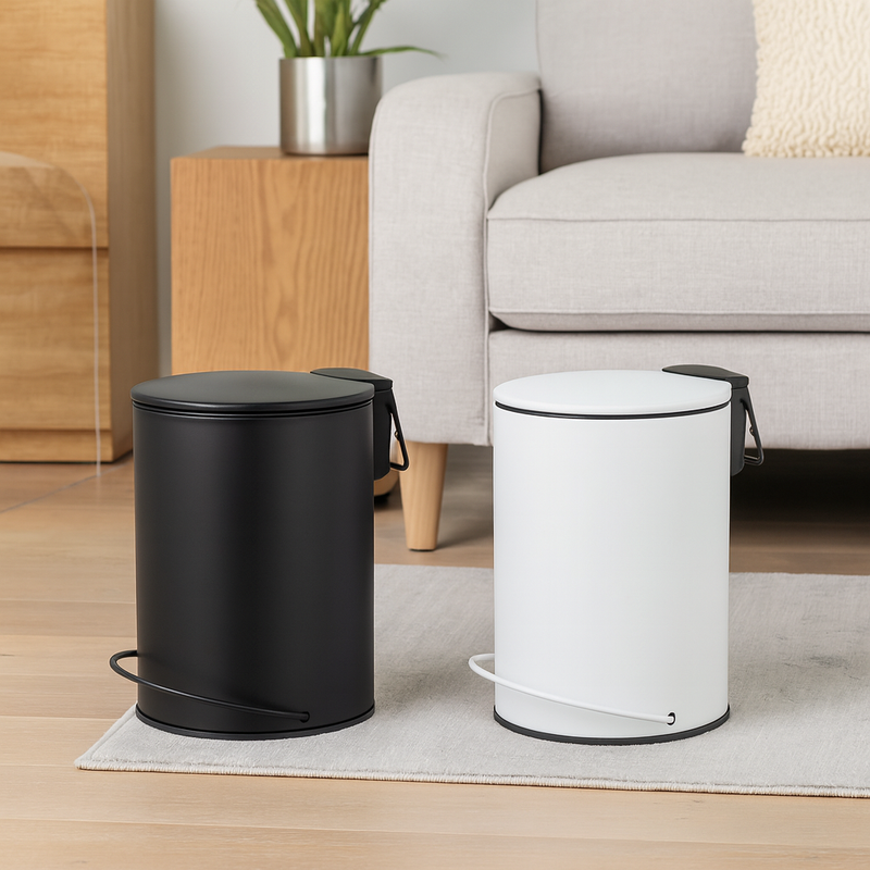 3L Soft Close Pedal Bin Black 4