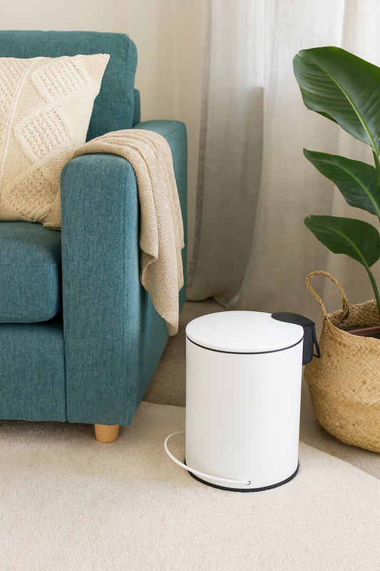 3L Soft Close Pedal Bin White 6