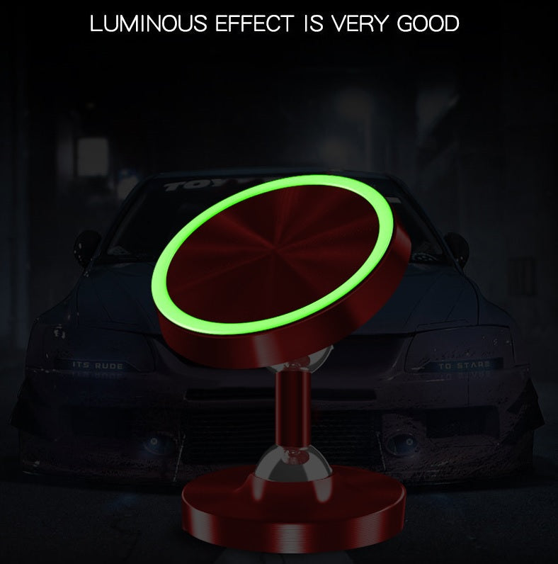 Luminous Universal Magnetic Mobile Phone Holder Car Mount Red 3