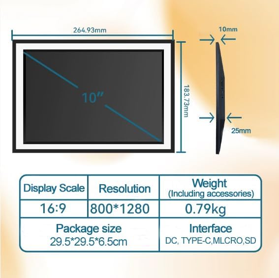 10.1 Inch Digital Picture Frame - 1280 * 800 HD WiFi Enabled with Load from Phone Capability, 32GB Memory Touch Screen Digital Photo Frame Display 8