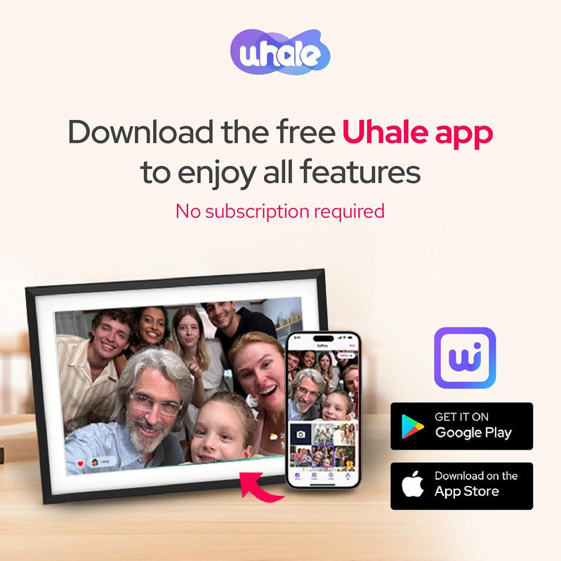 10.1 Inch Digital Picture Frame - 1280 * 800 HD WiFi Enabled with Load from Phone Capability, 32GB Memory Touch Screen  Photo  Display Brown 5