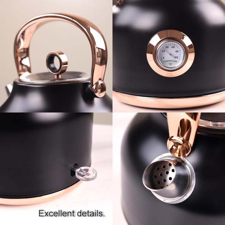1.7L Electric Water Kettle Black 4