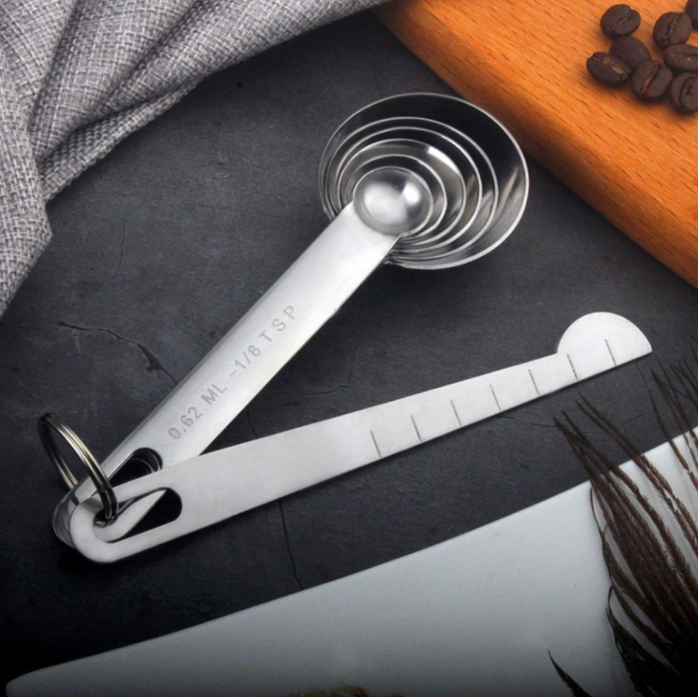 7pcs Stainless Steel Measuring Spoons 3
