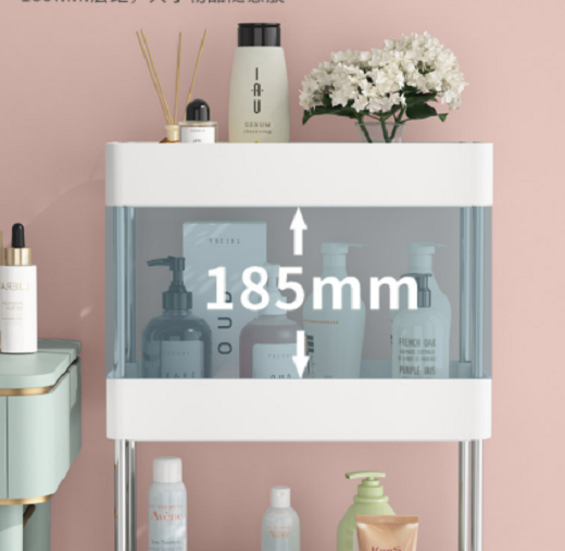 Narrow Rolling Storage Cart 4 Tier 4