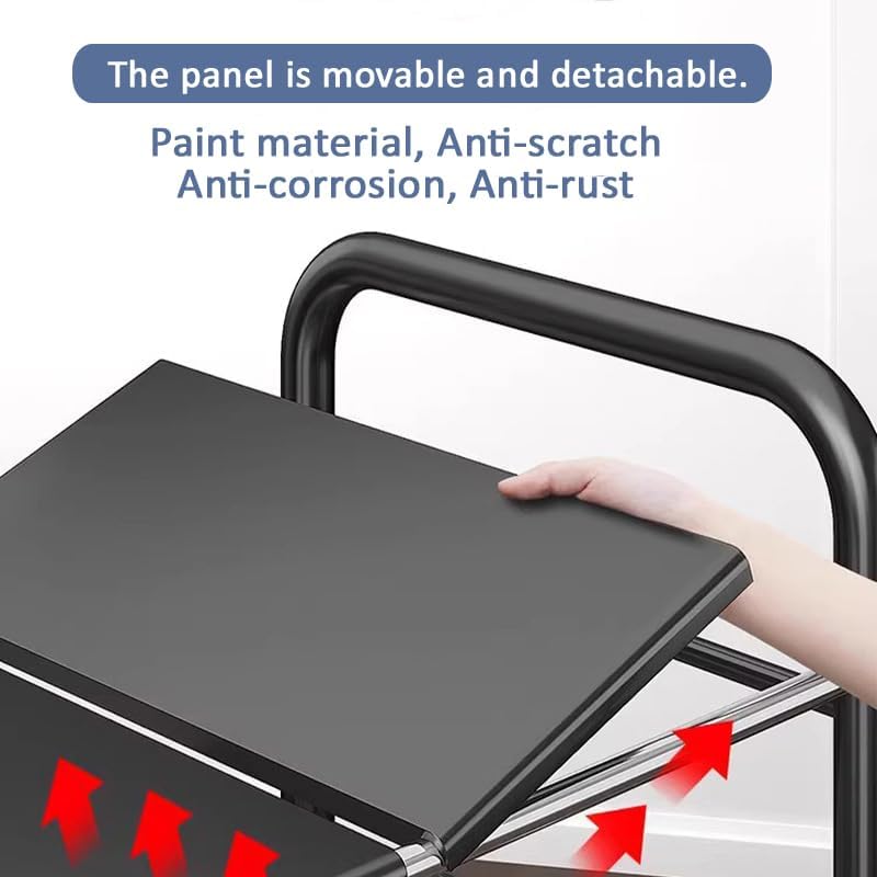 Extendable Storage Rack Under Sink Shelf  Kitchen Organizer black 4