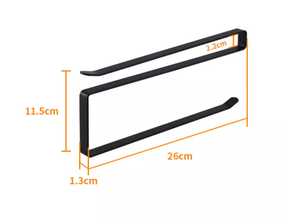 Paper Roll Holder Under Cabinet Black 4