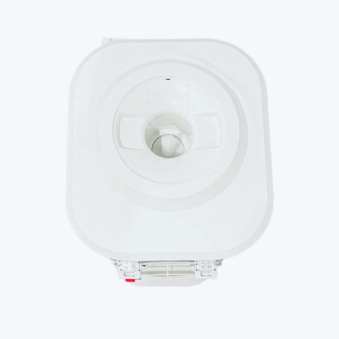 Luxurious White Benchtop Hot and Cold-Water Dispenser with Filter Bottle and LG Compressor 4