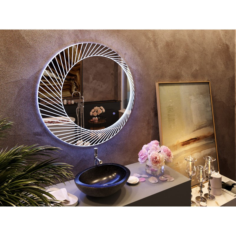 Bucciano Round LED Bathroom Wall Mirror 3