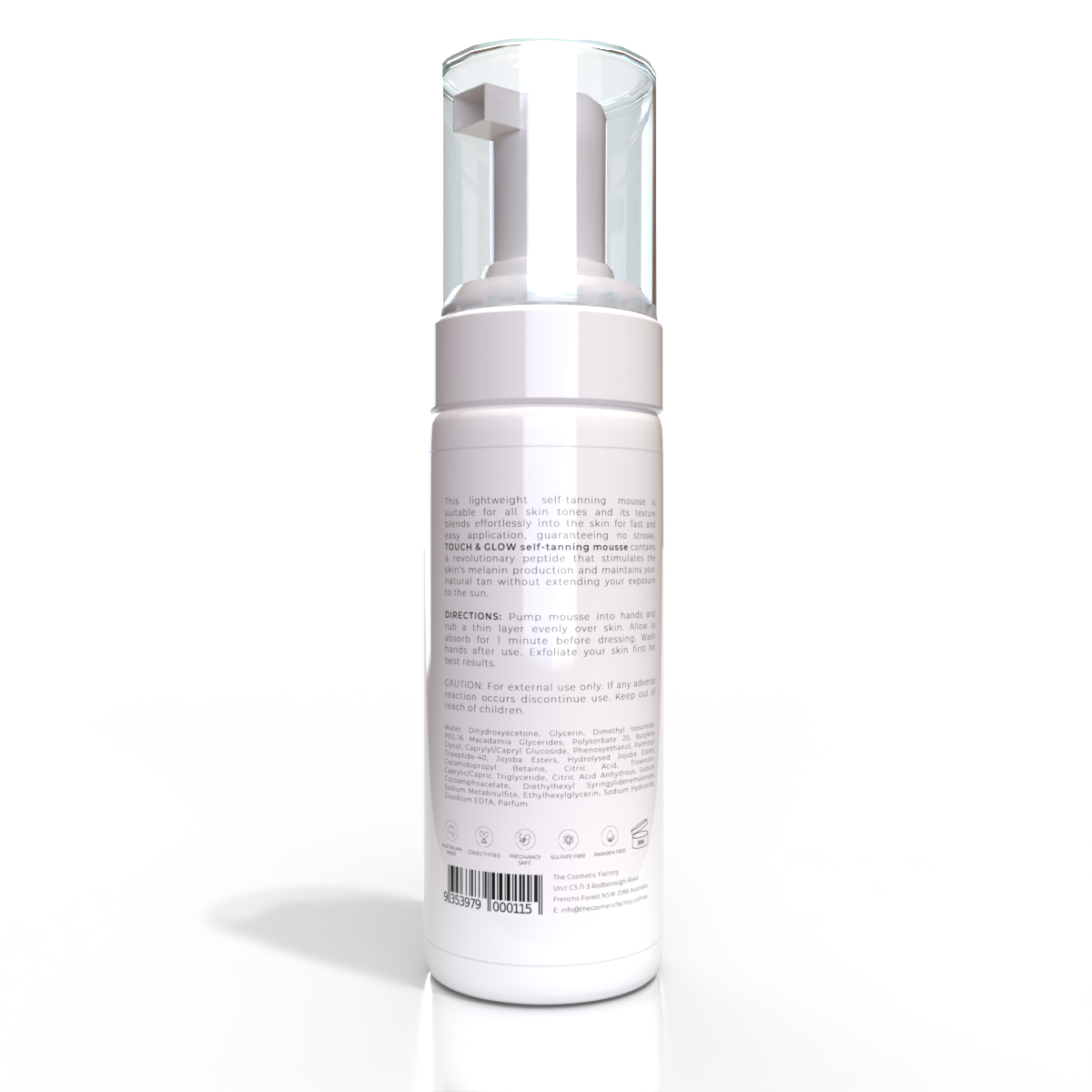 TOUCH & GLOW SELF-TANNING BODY MOUSSE | 150ML