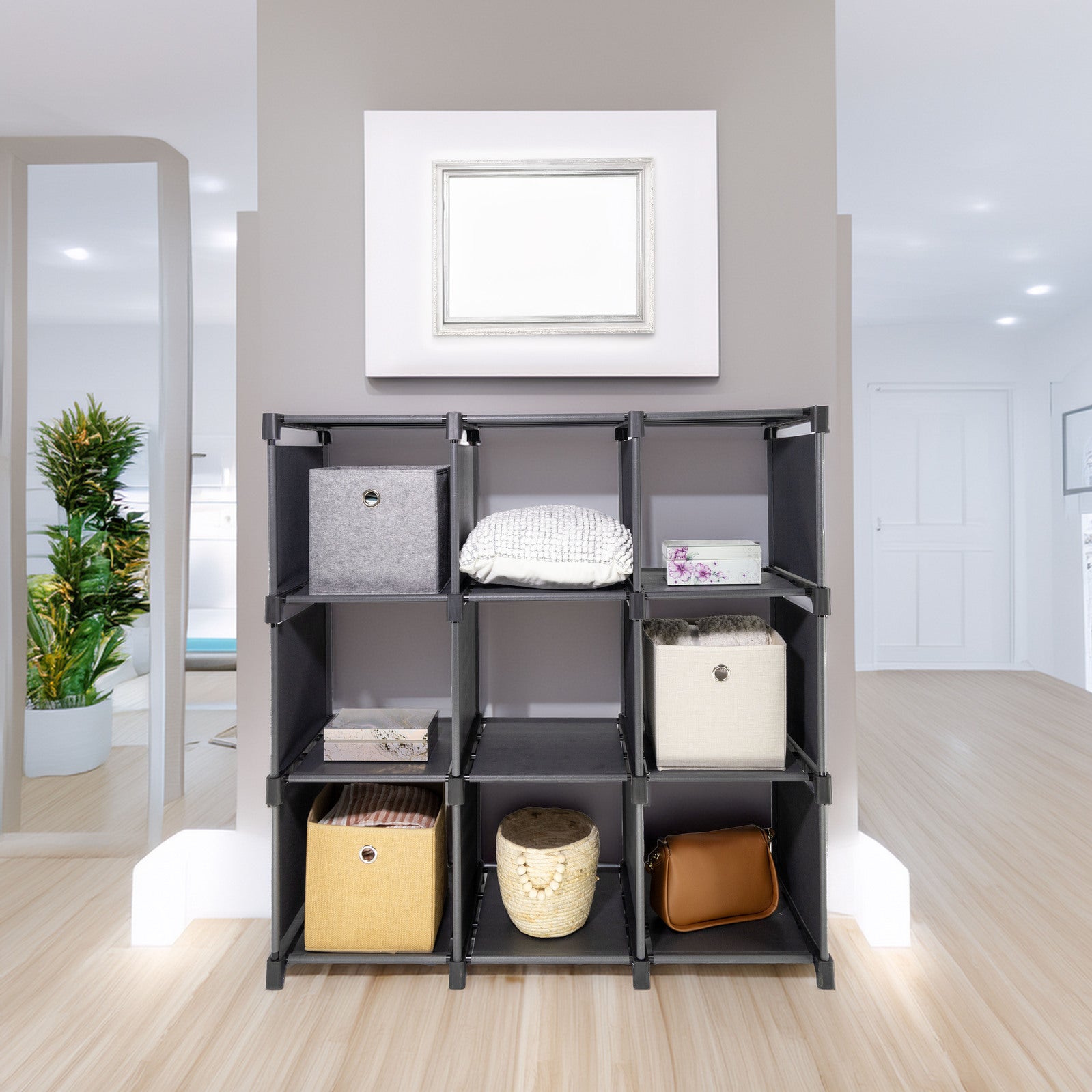 Storage Organizer, 9 Cubes, Wardrobe Closet Storage Shelves 3