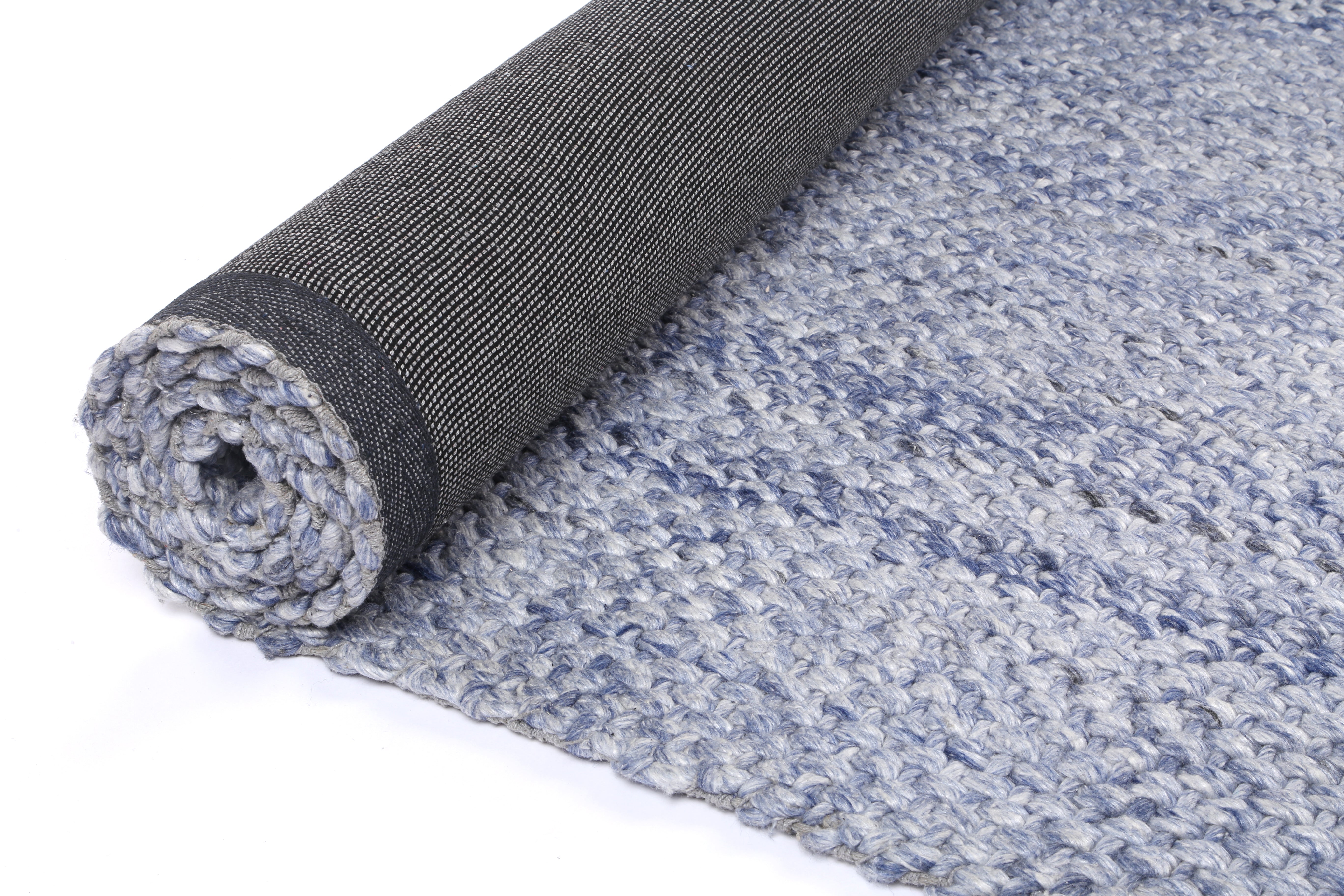Harlow Chignon Blue Wool Blend Rug 160x230 5