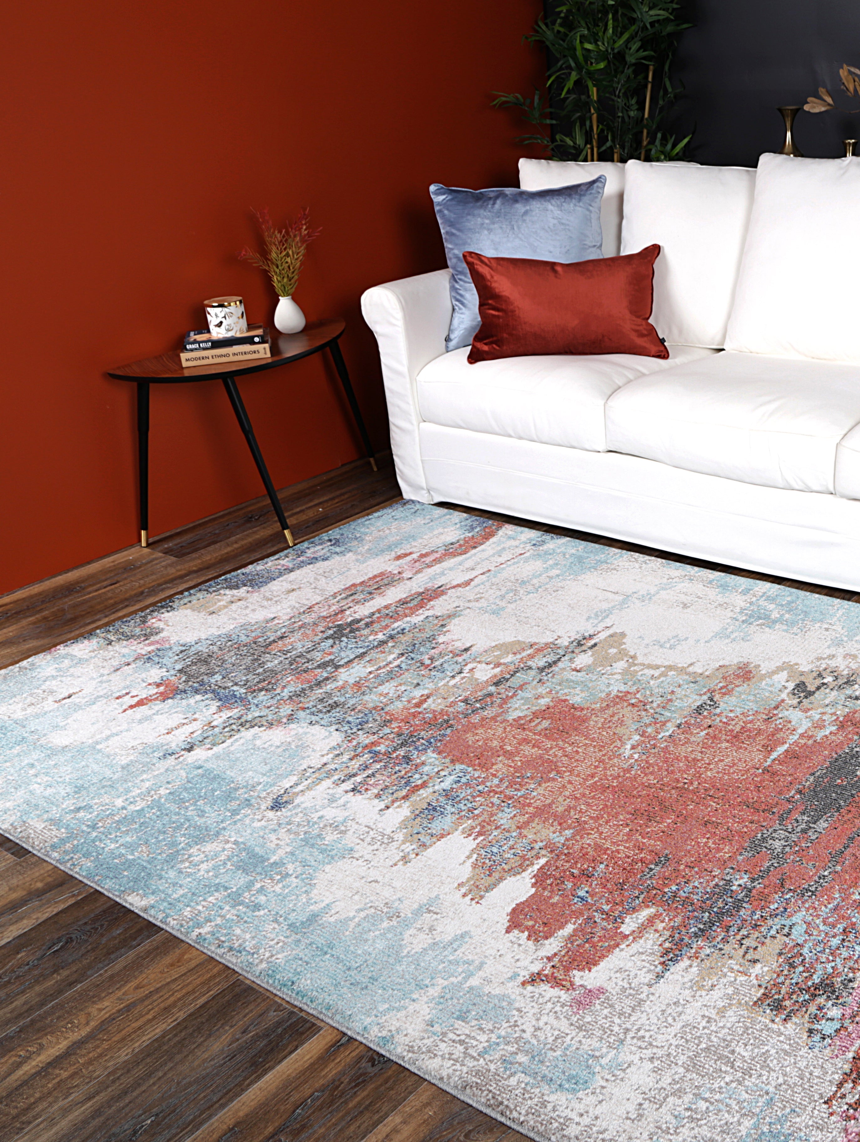 salsa-jorge-blue-terracotta-abstract-rug 160x230 4