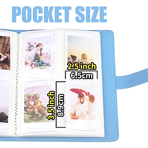 LIFEBEA 256 Pockets Photo Album for Fujifilm Instax Mini 11 12 9 40 Evo Liplay 8 7+ Instant Camera, Photo Album for Polaroid Kodak HP Zink 2x3" Photo (Blue) 3