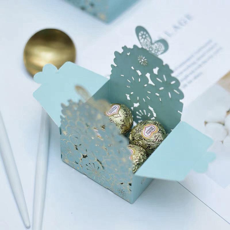 12X Laser Cut Favor Boxes Bigger 6Cm Base Wedding Favour Gift Box Party Au Stock - Pink 3