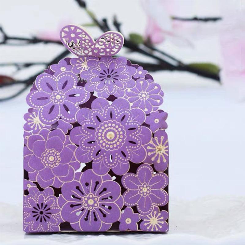 12X Laser Cut Favor Boxes Bigger 6Cm Base Wedding Favour Gift Box Party Au Stock - Pink 4